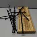 HULISEN Earring Display for Vendors, Adjustable Height Earring Display Stands for Selling, Jewelry Display for Earrings Card, Earrings Rack Display Holder with Tray, 30 Hooks, Carbonized Brown