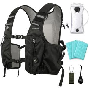 Running Hydration Vest with 2L Water Bladder, 22L Cooling Hydration Pack for Men Women, Hiking, Cycling, Trail Running, Marathon