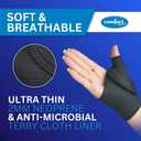 Comfort Cool Thumb CMC Abduction Splint – Moldable Wrap with Thermoplastic Insert Holds Thumb in Abduction - Right, Small Plus