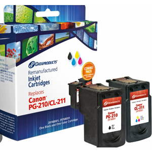 Dataproducts Remanufactured Ink Cartridges for Canon PG-210/CL-211 - Black/Tri-Color 