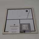 U Brands Rustic Weekly Dry Erase Planner Board, 14 x 14 Inches, Office Supplies, White Wood Frame
