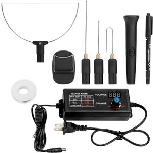 Foam Cutter Tool with Digital Voltage Controller, 100-240V /18W 4 in 1 Hot Foam Cutter Set with Marker Pen