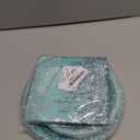 96 Pcs Teal and Silver Tableware Set for 24 Guests Happy Birthday Table Decorations Breakfast Blue Birthday Theme Dessert Plates Napkins Forks for Girls Women Silver Glitter Party Supplies