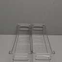 iDesign Stackable Plastic Pantry Bin with Handles for Cabinets or Fridge, Set of 2, Clear, Made in USA