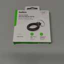 Belkin Apple AirTag Secure Holder with Key Ring - Durable, Scratch-Resistant Case with Open Face & Raised Edges - Protective AirTag Keychain Accessory for Keys, Pets, Luggage, & More - Black