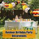 Tuanse 12 Pcs Cartoon Animation Themed Party Decorations Cartoon Video Games Party Supplies 8 Inch Hanging Round Paper Lanterns for Holiday Birthday Shower Home Decor Supplies