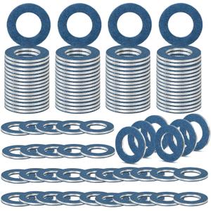 Oil Drain Plug Gasket Washer for Toyota Lexus Scion Aluminum M12 Crush Washer Seals Rings Replaces# 90430-12031 90430-12031 (Blue)