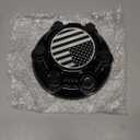 8 Lugs Wheel Center Caps Fit for Silverado Avalanche Suburban Express Sierra Yukon Savana 1500 2500 3500 16" Rim Hub Cover Replace (6 Lugs Bright Black Black American)