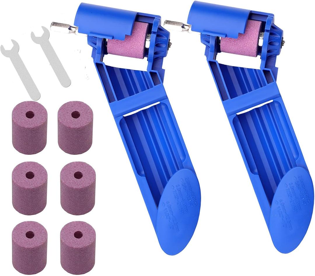 Portable Drill Bit Sharpener with Diamond Grinding Wheel Sharpening Drill Bit Tool for Metal Iron Drill Polishing Drill Grinder Grinding Hand Tool