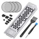 GRAUGEAR Cooling & Dust Protection Upgrade for PS5 Pro/PS5 Slim, PS5 Pro/Slim M.2 SSD Heatsink Cover with Fan Dust Filter and Port Plugs, Prevent Overheating and Dust Buildup (PS5 Pro/PS5 Slim)