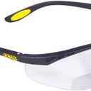 Dewalt DPG59-120C Reinforcer Rx-Bifocal 2.0 Clear Lens High Performance Protective Safety Glasses with Rubber Temples and Protective Eyeglass Sleeve