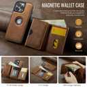 Asuwish Phone Case for iPhone 16 Pro Max 6.9 inch Wallet Magnetic Detachable Cell Cover with Wireless Charging and RFID Blocking Credit Card Holder i Phone16 16Pro i16 ProMax 16ProMax Women Men Black