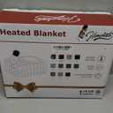 HomeMate Electric Blanket Heated Full Size - 72x84 Ultra Soft Cozy Flannel Heating Blanket with 10 Fast Heat Levels 8 Hours Auto Off Over-Heated Protection ETL Certification Keep Warm in Home Office (Red-black)