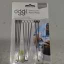 OGGI Metal Cocktail Picks Sticks 12 pcs - Stainless Steel Martini Picks, Reusable Metal Cocktail Skewers, Martini Sticks for Olives, Appetizers, Bloody Mary, 4.25" / 11cm