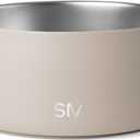 Simple Modern Stainless Steel Pet Water Bowl for Dogs & Cats | Reusable Insulated Stainless Steel Food Bowls for Dog Cat | No Tip No Slip BPA Free | Bentley Collection | Medium (32oz) | Almond Birch (4 Cups)