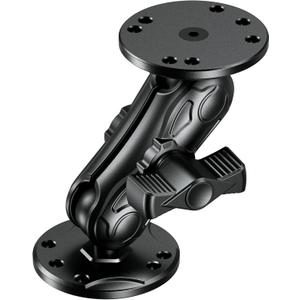 Aluminum Alloy 1" Ball Mount for Garmin Striker 4, Fish Finder Mount with AMPS Hole Round Plates, 3.5" Medium Arm Marine Electronic Holder Compatible with Lowrance, Humminbird, Raymarine