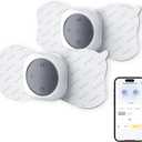 Comfytemp Wireless TENS Unit Machine for Pain Relief, FSA HSA Eligible TENS Unit Muscle Stimulator with Two Sets, Up to 30 Modes TENS Device for Back Pain, Rechargeable Portable with APP Control