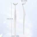 RAZOKO Reusable Dental Flosser Kit, Extra Strong Shred-Resistant Floss, for Hard to Reach Areas, PTFE & PFAS Free (2 White Handles + 240 Refills)