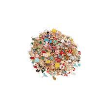 500Pcs Charms Kit for Jewelry Making - Cute Assorted Bangle Bracelet Charm, KC Gold Silver Metal for DIY Necklace Earring Bracelets and Crafting Supplies