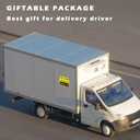 Magnetic Delivery Vehicle Frequent Stops Signs,Caution This Vehicle Makes Frequent Stops Magnet,Reflective Magnetic Safety Warning Sign Sticker for Carrier delivery Fleet Car Truck Van Flex Driver 2 pack (12X8") (yellow)