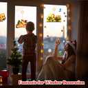 Lemical Christmas Window Lights Decorations 3Pack Battery Powered Xmas Hanging Light Merry Christmas Train Santa Sleigh LED String with Suction Cup for Xmas Tree Party Fireplace Indoor Decor