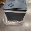 25L Portable Electric Cooler & Warmer, Small Refrigerator with Handle, 110V AC and 12V DC Car Fridge, Camping/Outdoor/Travel Cooler for Vehicles & Trucks, Grey
