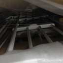 BABELIO New Version Baby Gate with Cat Door Adjustable,29-40" Metal Pet Door for Stairs & Doorways,Pressure Mounted,No Tools Needed,White (29-40" Wide, 30" Tall)