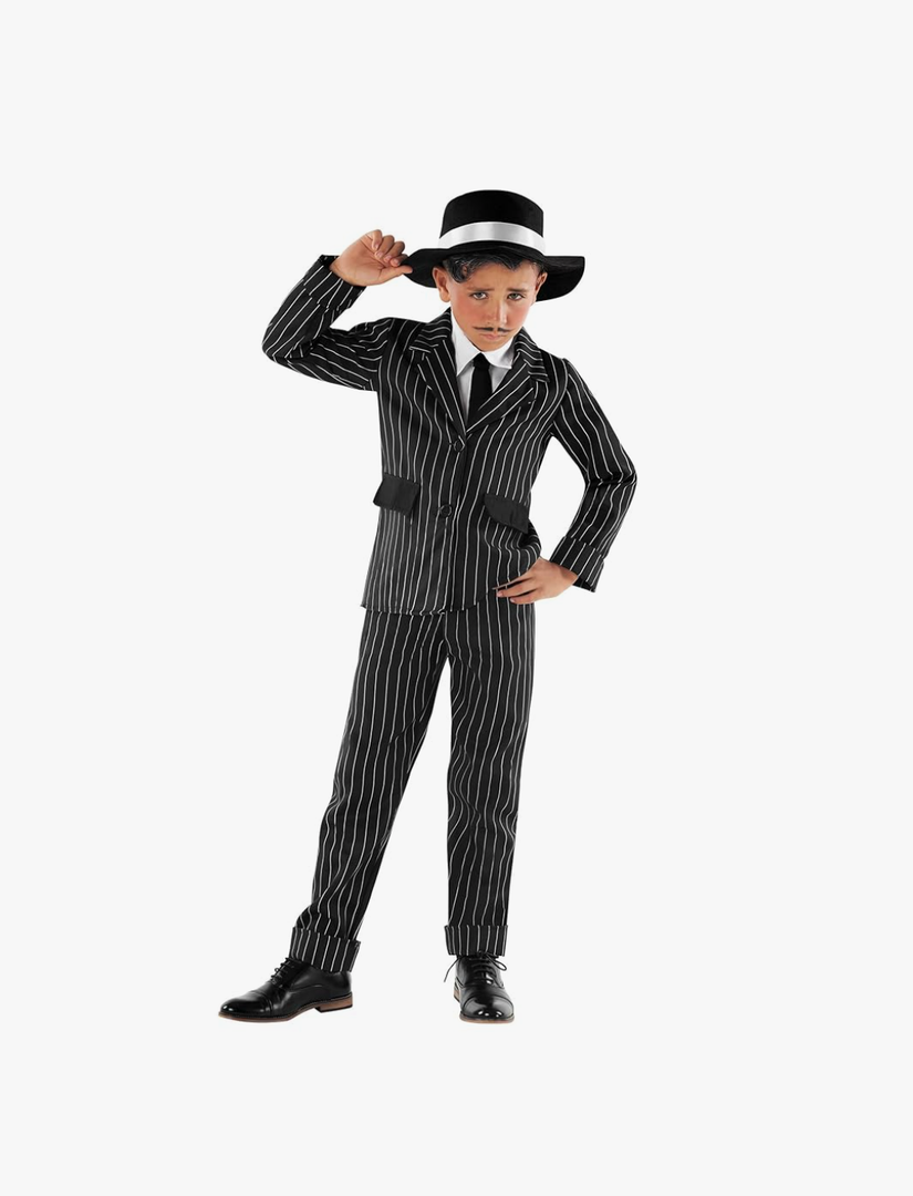 Fun Shack Kids Gangster Costume - Boys 1920s Gangster Costume L