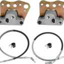 M MATI Front Brake Calipers & Hose Lines for Polaris Sportsman 500 Magnum 500 325-2x4 Xplorer 400 Xpedition 425 Worker 500 1999-2000 5131115 5131116 1910411 1930753 1930752 1910299