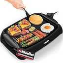 Mueller Ultra GrillPower 2-in-1 Smokeless Electric Indoor Removable Grill and Griddle Combo, Nonstick Plate, with Adjustable Temperature, 120V