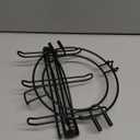 Tea Cups Holder,Black Metal Coffee Cup Tea Cups Rack,Foldable Organizer for Coffee Cup Spoon and Saucers