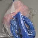 Kids Snorkel Mask Full Face, Snorkeling Gear for Kids with Camera Mount, 180 Degree Panoramic View Snorkeling Set Anti-Fog Anti-Leak (Blue Pink)