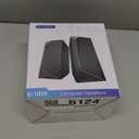 LENRUE Computer Speakers, USB/USBC Powered PC Speakers with Loud Stereo Sound, Headphonein for Desktop, iMac, MacBook, Laptop, Monitor (USBC to USB Adapter Included)