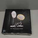 Makeup Mirror with Lights, 1x/ 20x 360° Rotation Vanity Mirror, Brightness Adjustable Lighted Makeup Mirror with Magnification, 5000 mAh Rechargeable Double Sided Mirror with 3 Colors, Gift for Women