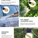 2025 Upgraded High Pressure Jet Nozzle for Garden Hose Hydro Jet Pressure Washer Wand Extension Pressure Washer Gun with 2 Hose Nozzles and Hose Quick Connectors