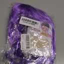 Purple Wig Short Bob Wig with Bangs Light Purple Wigs for Women Short Hair 12 Inches Synthetic Wig Lavender Colorful Wigs Straight Hair Replacement Wigs for Cosplay Daily Party Use