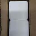 4 Pcs Self-Adhesive Furniture Bed Risers, Square Heavy Duty Carbon Steel Table Sofa Risers Adds 1.2" Height with Felt Pad, Brown