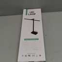 Woputne LED Desk Lamp, Dual Heads, Height Adjustable, USB Charging Port, 5 Light Modes & Dimmable Brightness, Bedside Lamp for Reading, Craft, Work, Study (Black, 15W)