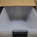 IRIS USA 72 QT Plastic Storage Box with Lid and Latches - 4 Pack - BPA-Free, See-Through Organizing Solution, Durable Nestable Stackable Containers, Secure Pull Handle - Clear