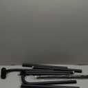 Wolistsa Curtain Rods for Windows 66 to 120 Inch, Black Wrap Around Blackout Curtain Rod, 1 Inch Adjustable Long Heavy Duty Room Darkening Window Treatment Rods for Bedroom, Living Room, Sliding Door