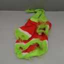 Abbylike Dog & Cat Christmas Outfit - Green Hoodie Shirt with Hat for Dogs & Cats - Cosplay Party as Shown (L(Neck:15.74" Chest:19.68" Back :14.96"))