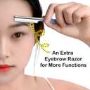 Women Electric Bikini Trimmer, Mini Dual Head Shaver for Women IPX7 Waterproof Wet & Dry Use Body Hair-Remover Lipstick-Sized, Electric Razor for Pubic Hair/Armpits/Face/Leg (ET-02)