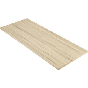 Universal Tabletop 59.1"x23.62", Solid One-Piece Melamine Table Top, Double Desk L-Desk DIY, Home and Office Countertop, Oak/Grey Tone