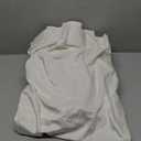 Triple Pinch Pleated Beige White Velvet Curtain 1 Pack 96 inches Long Living Room Darkening Thermal Insulated Luxury Modern Elegant Pinch Pleat Drapes Heavy Thick Ivory Velvet Curtain for Bedroom