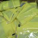 Amazon Basics Class II High Visibility Safety Vest with Zipper Closure and Pockets, Hi Vis Lime, M, 25-Pack