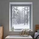 360-Degree Rotating Window Tempered Glass Casement Window with Metal Frame, Easy-Cleaning Ventilation Design for Home, Bathroom, Basement, Garage & Office (White, 24 * 24in)