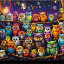 Owl Family Puzzles for Adults 1000 Pieces, Jigsaw Puzzles for Adults 1000 Piece, Challenging Game Toys, Impossible Puzzle, Family Decoration Puzzle