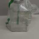 1 Gallon Square Glass Pitcher with Lid and Spout, Borosilicate Glass Carafe for Hot/Cold Drink, Water Pitchers with Handle for Fridge, Extra Large Jug for Iced Tea, Coffee, Juice, Beverage (Clear)