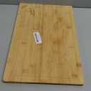 Bamboo Cutting Boards for Kitchen, Extra Large Wood Cutting Board with Deep Juice Groove and Handle Heavy Duty Chopping board, Kikcoin, 17.6" x 12"