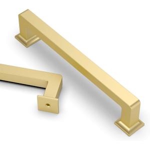 Asidrama 10 Pack 5 Inch(128mm) Gold Kitchen Cabinet Handles, Cabinet Pulls Kitchen Cabinet Hardware Cupboard Handles Drawer Pulls